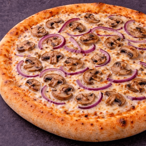 Pizza creamy mushroom