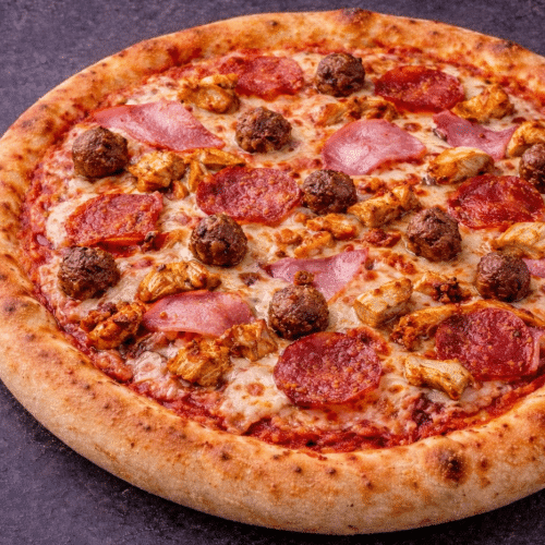 Pizza meat lovers