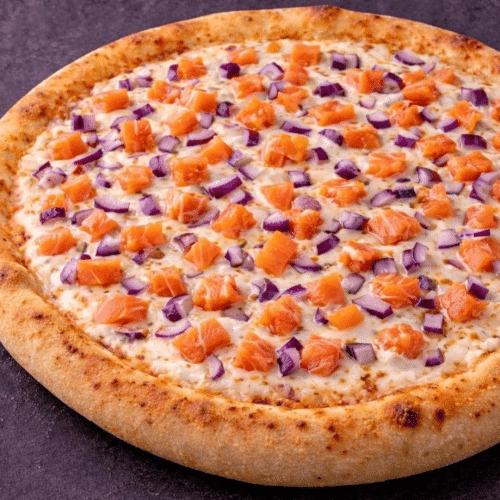 Pizza smoked salmon