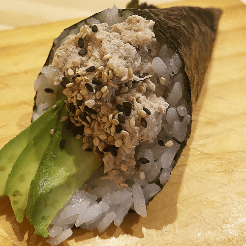 Temaki gekookte tonijn