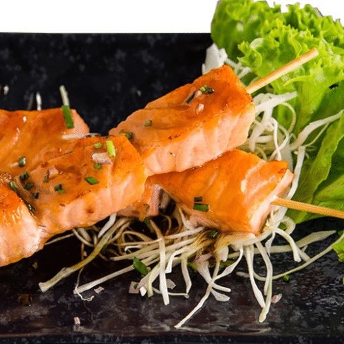 Yakitori zalm