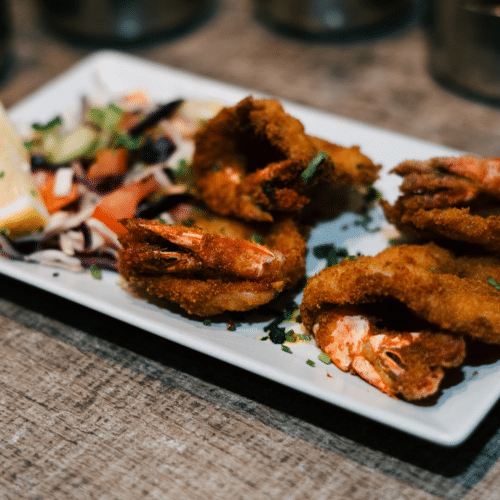 King prawn butterfly