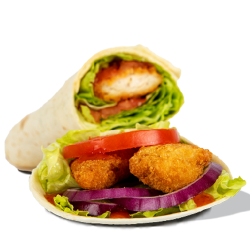 Wrap chicken piri piri