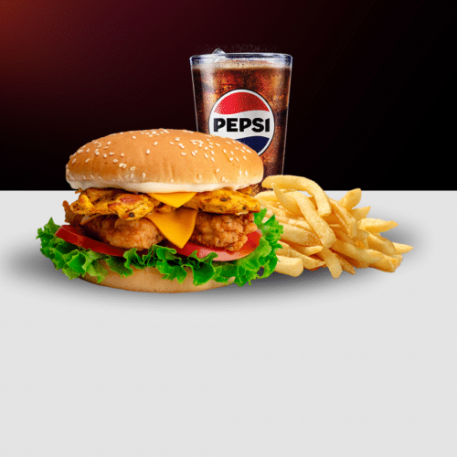 Menu maxi chicken burger