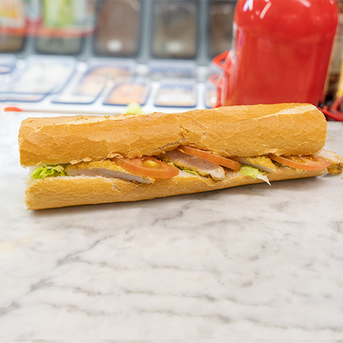 Sandwich dinde panée