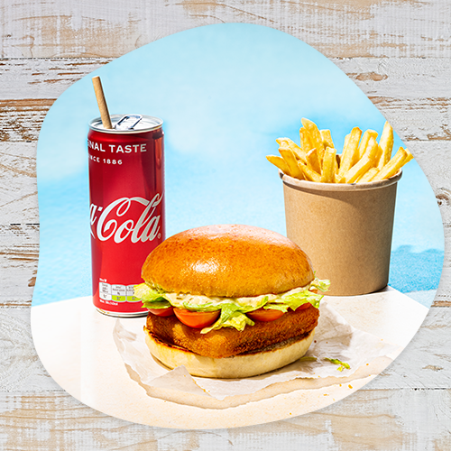 Cod burger menu