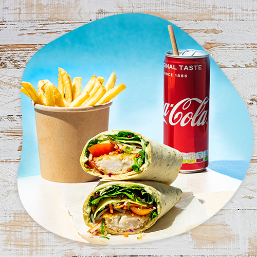 Crispy pollack wrap menu