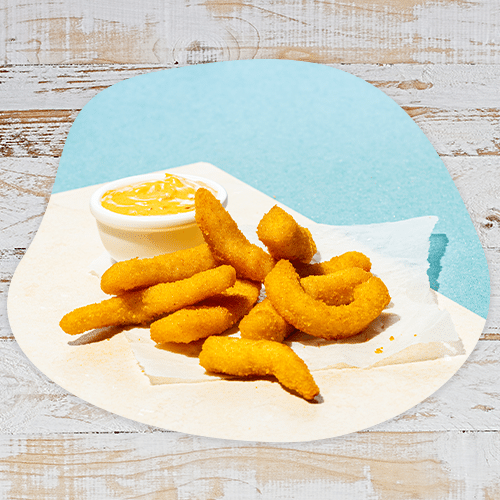 Crispy calamari strips