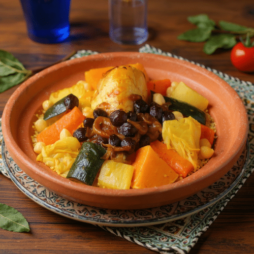 Couscous aux poulet et légumes