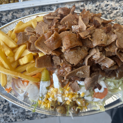 Assiette pitta viande