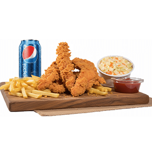 Menu chicken strips