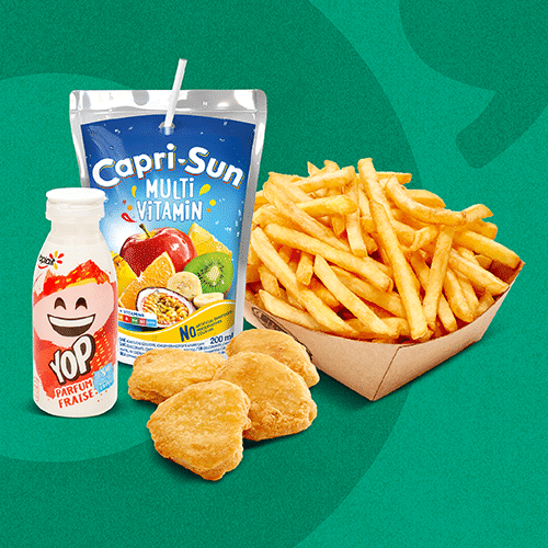 Menu nuggets et frites
