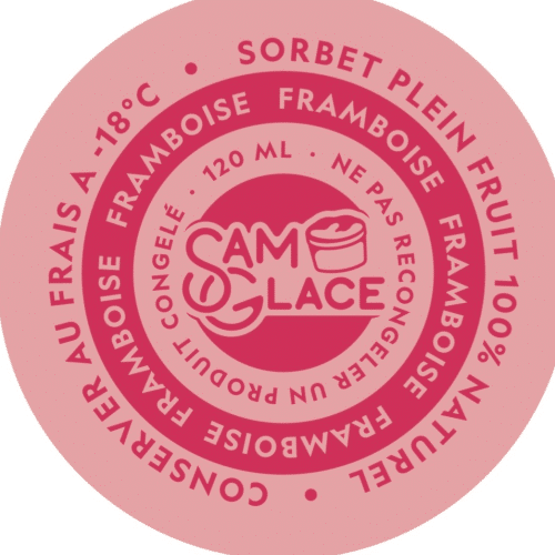 Sorbet plein fruit framboise