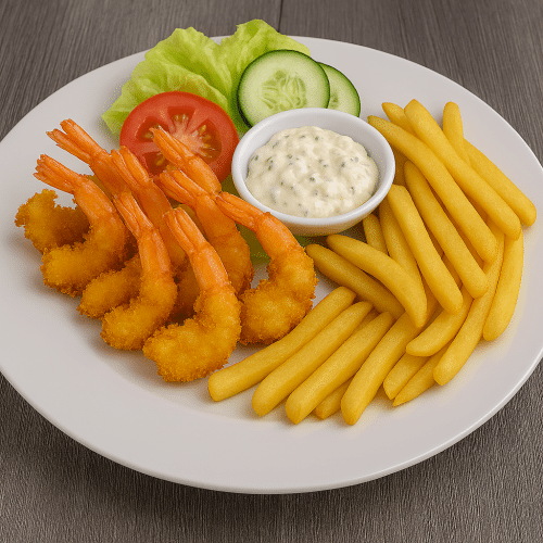 Menu scampi fritti