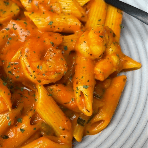 Pasta Scampi Diabolique