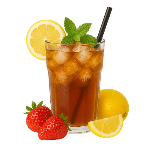 Ice tea citron menthe fraise