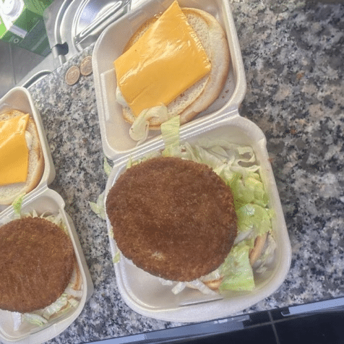 Boston chicken burger