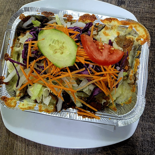 Kapsalon friet kebab met kaas