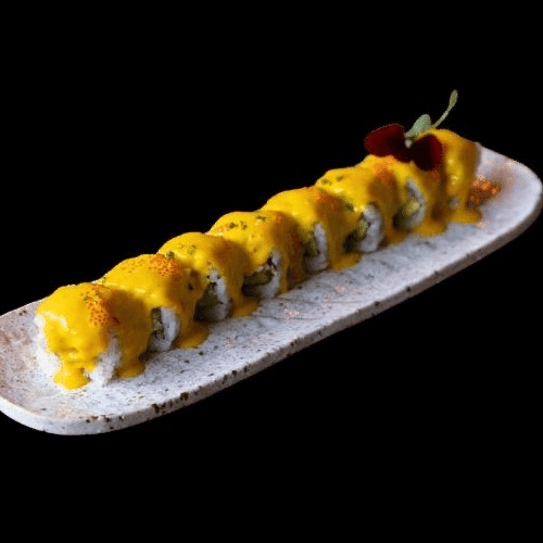 Spicy mango mayo roll