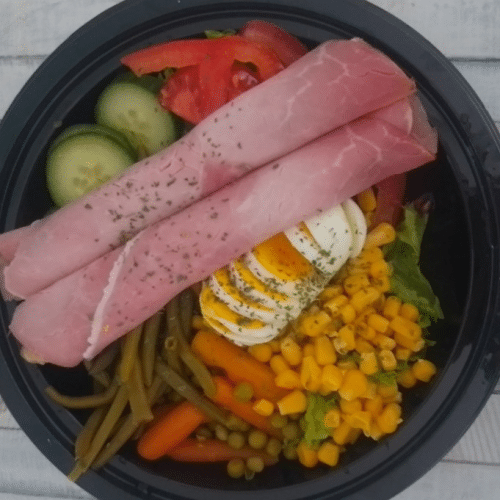 koude schotel hesp met asperges