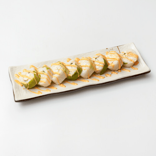 Poulet, cheese, concombre et sauce spicy
