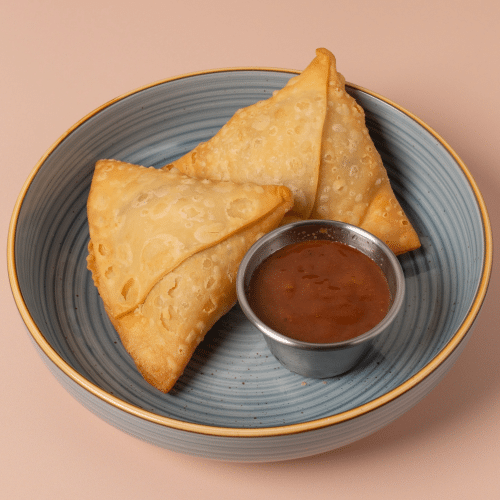 Golden chicken samosa