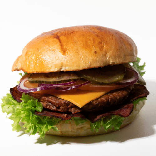 Bacon-cheeseburger menu