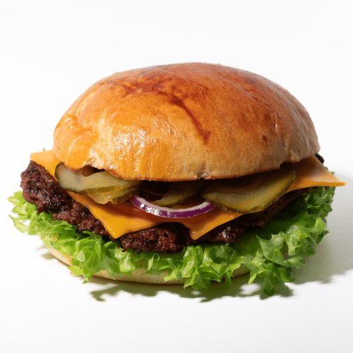 Cheeseburger beef menu