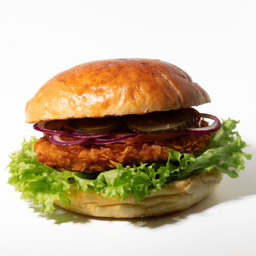 Kip-krokant burger