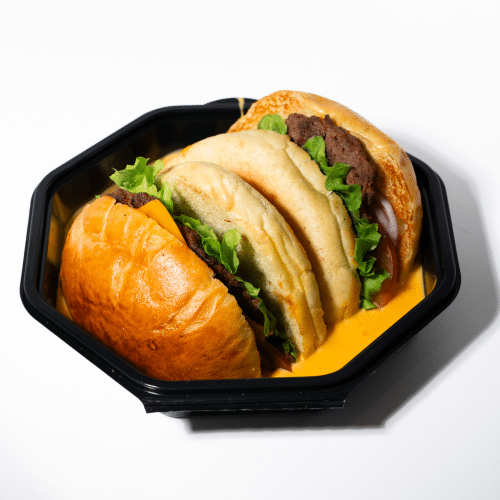 Loaded cheese-beefburger (150g)