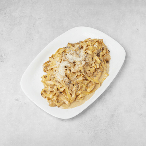 Pâtes poulet champignons