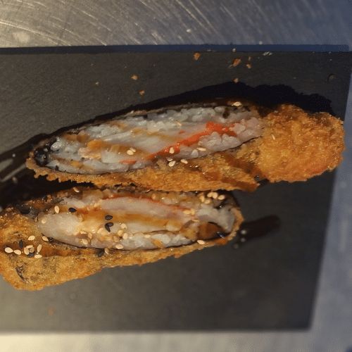 Jiro tempura (zalm en krab)