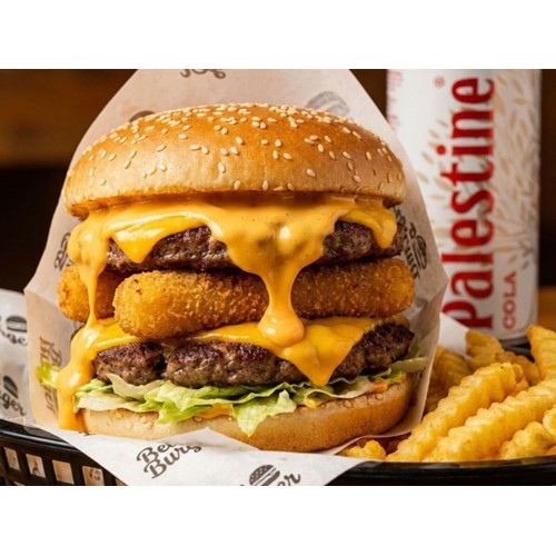 Bel Cheddar Double Burger Menu