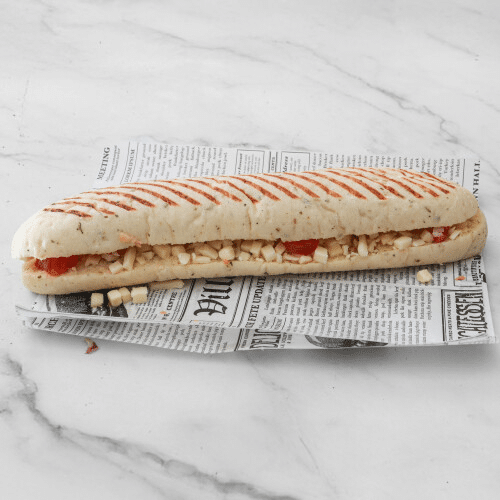 Lookbrood kaas en tomaten