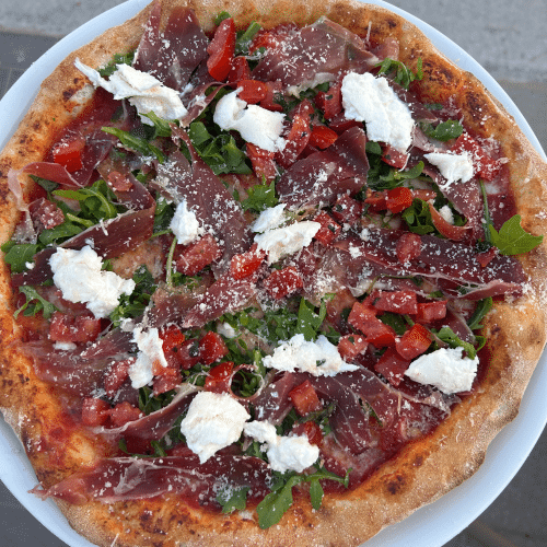 Pizza parma & burrata