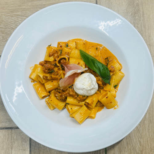 Rigatoni meatlovers spicy