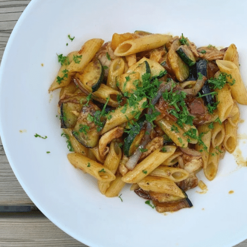 Penne wok chicken