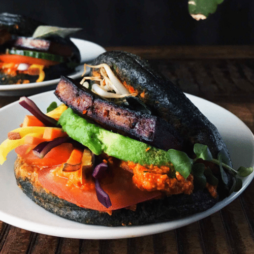 Zwarte bao buns beef