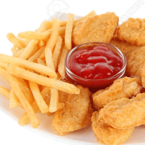 Kip nuggets met friet