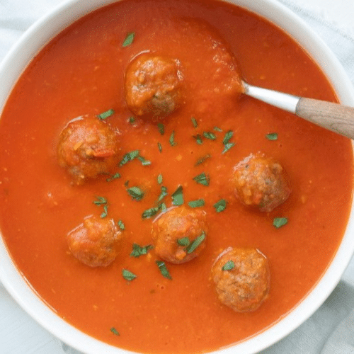 Tomaten Soep Met Balletjes