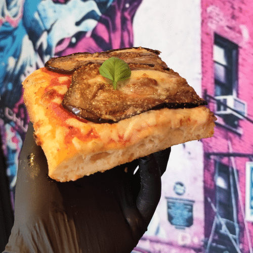(New) morceau de pizza platine romaine aubergine