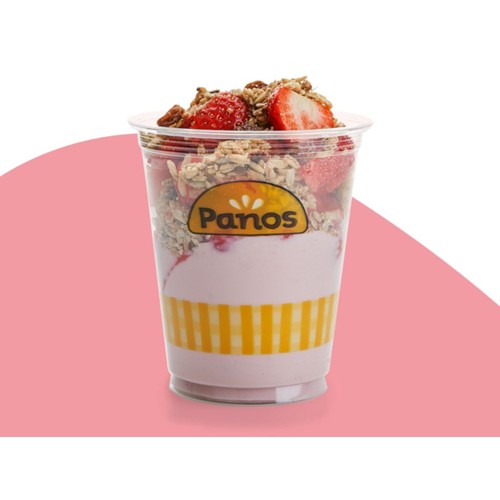 Yoghurt met granola & aardbei