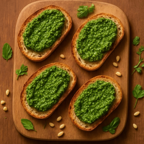 Lookbrood pesto (4 stuks)