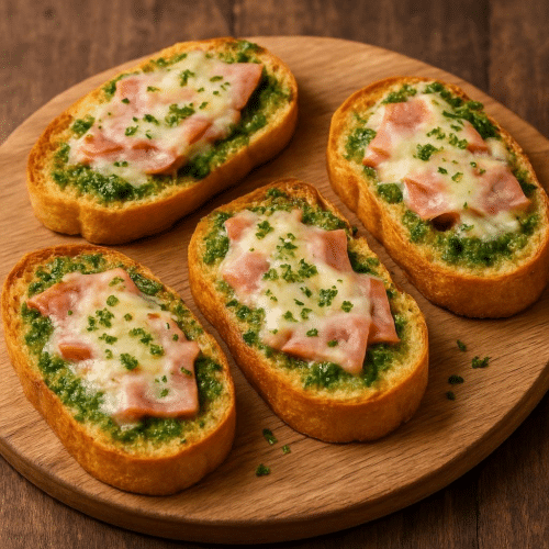 Lookbrood pesto kaas en ham (4 stuks)