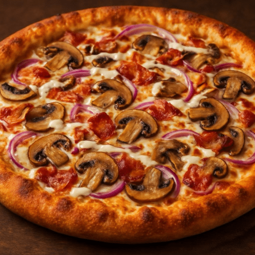 Pizza creamy bacon (large)