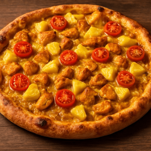 Pizza curry oriental (xxl)