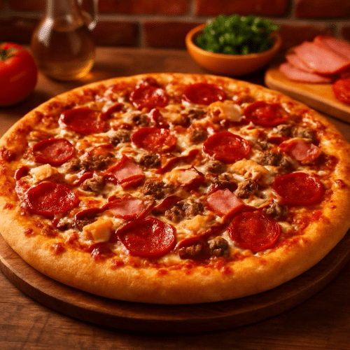 Pizza new barbecue meatlovers (large)