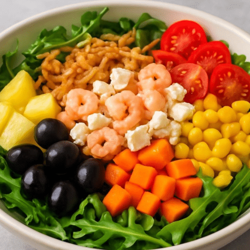 Salade mix garnalen