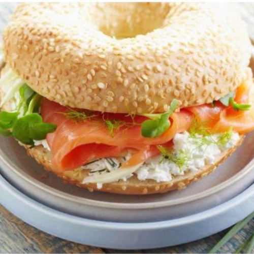 Bagel norvégien saumon