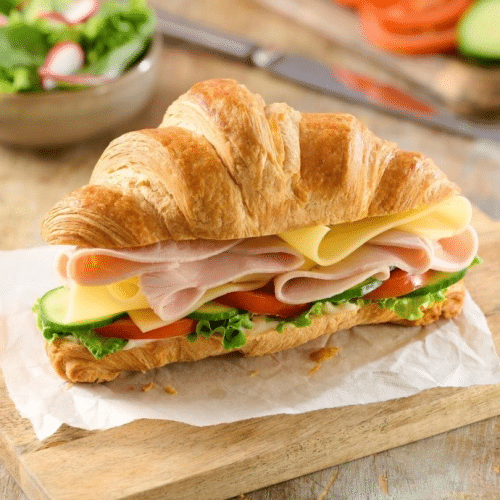 Croissant jambon fromage